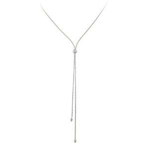    Sterling Silver Diamond Cut Snake Y Necklace, 16 Jewelry