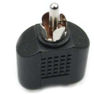 RCA AV Audio Y Splitter Plug Adapter 1 Male to 2 Female 