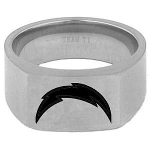  Team Titanium San Diego Chargers 10mm Signet Ring Sports 