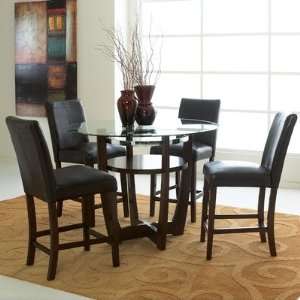   Apollo Counter Height Table in Deep Brown Cherry Furniture & Decor