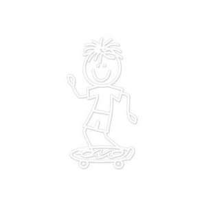 Plaidcraft Me & My Peeps Family Decals 3x4.25 skateboard Boy 6 Pack