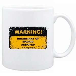  New  Warning  Inhabitant Of Madrid Annoyed  Spain Mug 