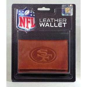 San Francisco 49ers NFL Embossed Leather Trifold Wallet  