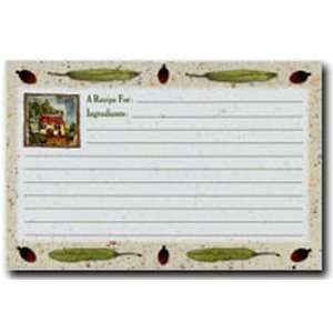   Gibson Tuscan Tile Recipe Cards, 4 x 6 Inch