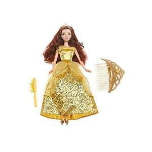  Disney Glitter Princess Doll Belle with Tiara Toys 