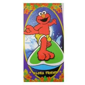 Sesame Street Elmo Bath Beach Towel  Aloha Friend  