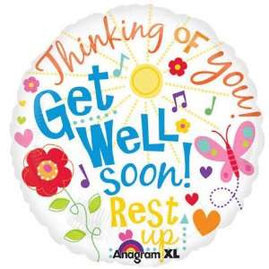  Get Well Soon Messages Foil Balloon 18 Toys & Games