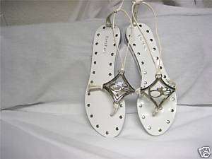 NIB BEBE WHITE TIE UP GLADIATOR SHOES SANDALS $152 CAT   ALSO AVAIL IN 