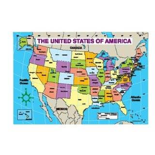  Jumbo U. S. Map Pad; 30 Sheets per Pad; Blank; no. CD 3091 