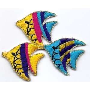 BUY 1 GET 1 OF SAME FREE/Sea Creatures Seafish/ Iron On Embroidered 