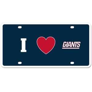 NFL New York Giants License Plate Heart