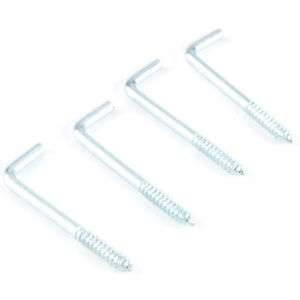 500) ZINC PLATED 1 3/4 SQUARE BEND HOOKS *NEW*  
