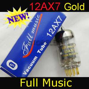 Matched Pair Full Music Tubes 12AX7 Gold Pin (ECC83)  