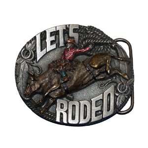    Lets Rodeo Belt Buckle Western Cowboy SALE