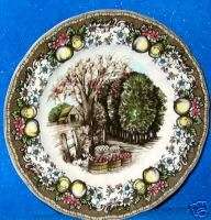   Brothers 8 Friendly Village Apples Luncheon Plates New  