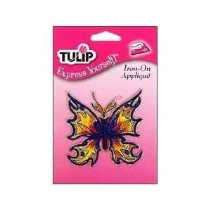  Tulip Iron On Applique Medium Butterfly Flame (3 Pack 