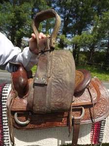 This classic Western saddle would be great for trail riding or as an 