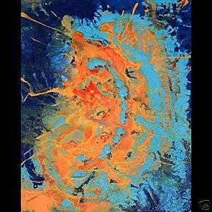 30 ORIGINAL MODERN ART ABSTRACT Painting By P. DLUHOS  