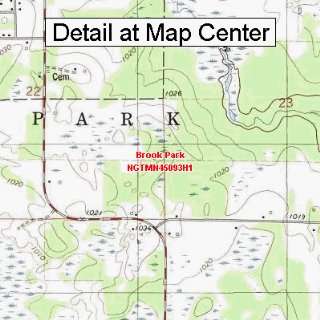USGS Topographic Quadrangle Map   Brook Park, Minnesota (Folded 