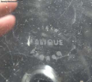 Vintage Lalique Crystal Decanter Etched Signature  
