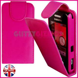 PINK LEATHER POUCH CASE FOR SAMSUNG TOCCO LITE S5230  