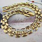   Yellow Gold Filled Womens Bracelet,watch Chain 10mm wide GF Lady link