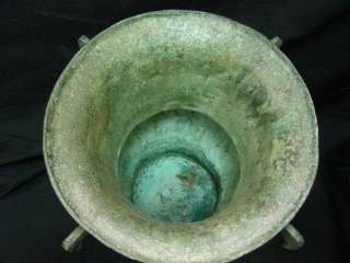 Vintage China Antique Bronze Zun Container Vessel Jar  