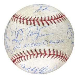   Game Used Baseball with AL East Clincher Inscribed