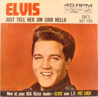 Elvis Presley Shes Not You USA 45 W/PS  