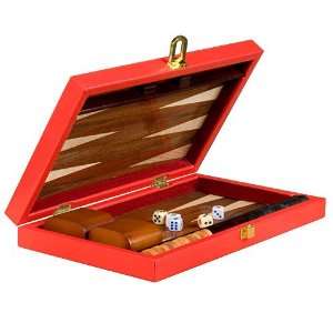    Backgammon Board Game Set Inlaid Wood Case 11 Toys & Games