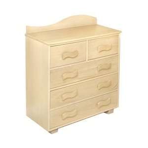  Natural 5 Drawer Chest