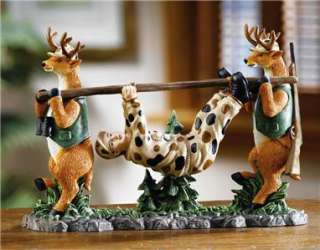 Hunting Season Novelty Deer Catch The Hunter Statue  