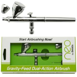 Iwata NEO CN GRAVITY FEED Dual Action AIRBRUSH .35 Tip w 2 CUPS 