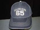 Golds Gym Blue 1965 Hat Ball Cap Mesh Back NEW FREE SHP
