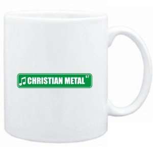 Mug White  Christian Metal STREET SIGN  Music  Sports 