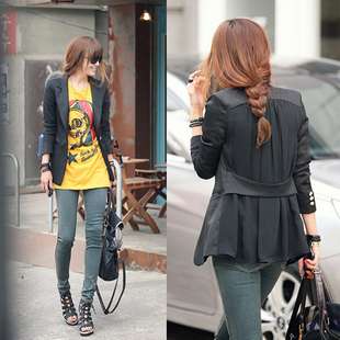 2012 Fashion Women Girls Slim Back Chiffon Suit Stylish Lay Jacket 