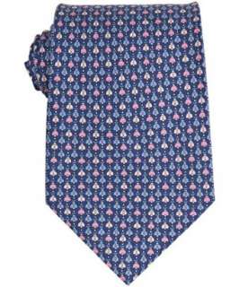 Ferragamo marine bee print silk tie   