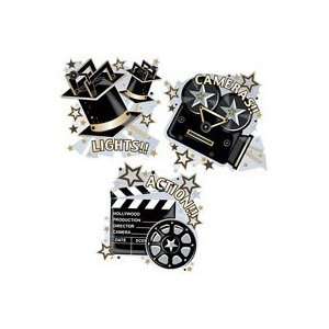  Lights Camera Action Cutout Decorations Health & Personal 