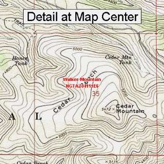   Map   Walker Mountain, Arizona (Folded/Waterproof)