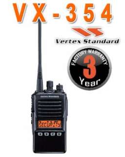 VERTEX STANDARD VX354 VHF 16 CH 5 WATT TWO WAY RADIO  
