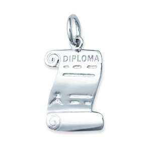  Sterling Silver DIPLOMA Charm Jewelry