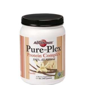   PLEX 100% Natural Tri Blend Protein (Vanilla) 1.1 lbs Health