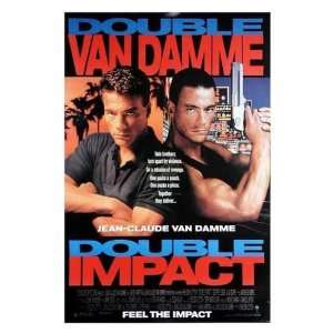 Double Impact (Van Damme) Movie Poster Print   27 X 38  