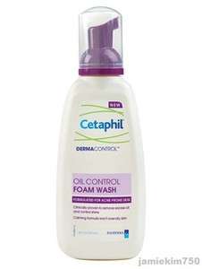 Cetaphil DermaControl Oil Control Foam Wash Acne Cleanser 8 oz/ 237 ml 