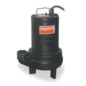  DAYTON 4LE15 Pump,Sewage,1 HP