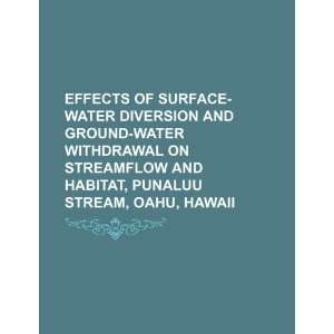  Effects of surface water diversion and ground water withdrawal 