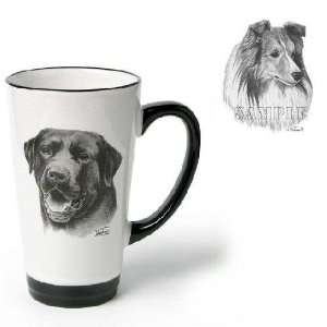   Funnel Cup with Sheltie (6 inch, Black and white)