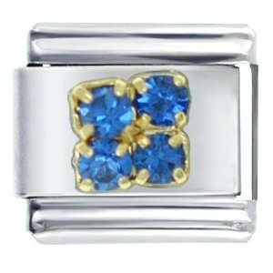   Italian Charm December Blue Zircon Color Birthstone Pugster Jewelry