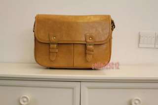Leather case bag for Canon EOS 50D 7D 5D2 500D Brown  