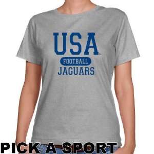  South Alabama Jaguars Ladies Ash Custom Sport Classic Fit 